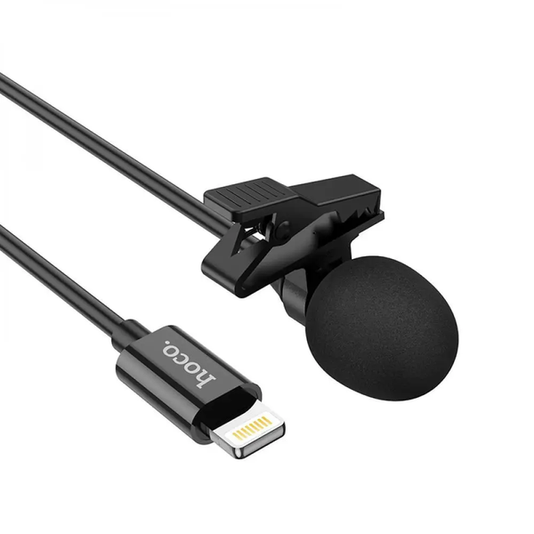 Микрофон - петличка Hoco L14 Lighting Lavalier microphone проводной 2 м (L14_lightning) L14_lightning фото