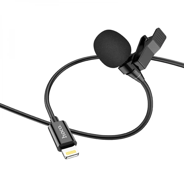 Микрофон - петличка Hoco L14 Lighting Lavalier microphone проводной 2 м (L14_lightning) L14_lightning фото