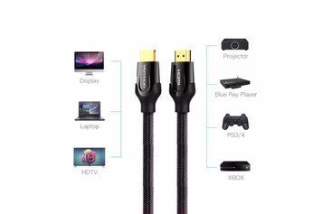 Кабель видео Vention HDMI 2.0 4K-60Hz 3D 3M Black (VAA-B05-B300) VAA-B05-B300 фото