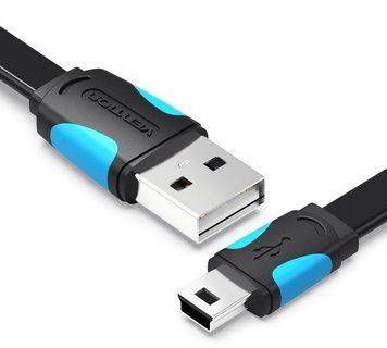 Кабель передачи данных Vention VAS-A14-B025 USB 2.0 to Mini USB 0.25 м Black (VAS-A14-B025) VAS-A14-B025 фото
