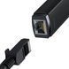 Дротовий мережевий адаптер Baseus WKQX000201 Lite USB Type C - роз'єм RJ45 LAN 100 Мбіт/с Black (WKQX000201) WKQX000201 фото 2