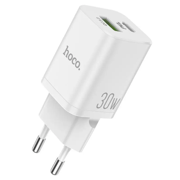 Зарядний пристрій Hoco N13-WH PD30W + QC3.0 EU White (N13-WH) N13-WH фото