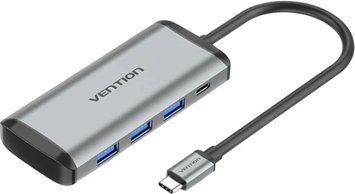 USB-хаб Vention TGRHB 6 in1 USB C HUB адаптер Type-C to USB3.0x3/SD/TF/PD Grey (TGRHB) TGRHB фото