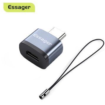 Переходник ESSAGER EZJMC-SRC0G micro USB to Type-C Soray OTG адаптер Grey (EZJMC-SRC0G) EZJMC-SRC0G фото