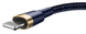 Кабель зарядний Baseus CALKLF-BV3 Cafule USB to Lightning 2.4A Blue/Gold 1 м (CALKLF-BV3) CALKLF-BV3 фото 4