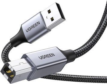 Кабель Ugreen US369 USB 2.0 to USB type B USB Printer Cable для принтерів, сканерів, МФУ 1 м Black (80801) 80801 фото