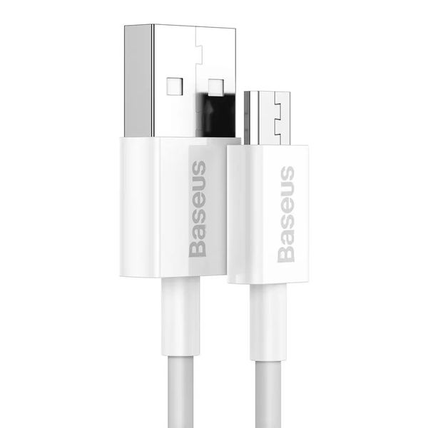 Кабель зарядний Baseus CAMYS-A02 USB &mdash; microUSB Superior Series Fast Charging 2A 2 м White (CAMYS-A02) CAMYS-A02 фото