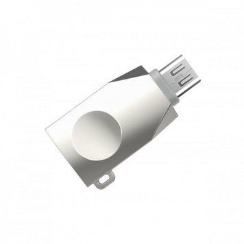 Перехідник Hoco USB 3.0 to micro USB OTG адаптер Silver (UA10) UA10 фото