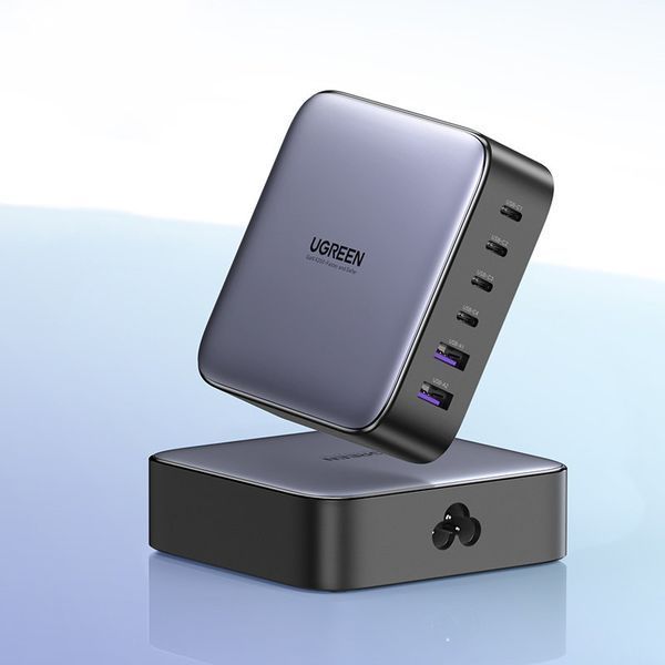 Сетевое зарядное устройство Ugreen CD271 удлинитель 200 W PPS 4 x USB Type C / 2 x USB-A Grey (40914) 40914 фото