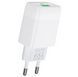 Мережевий зарядний пристрій Hoco Glorious single port QC3.0 charger White (C72Q) [6931474732514] 6931474732514 фото 2
