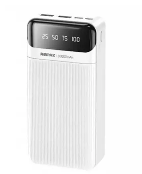 Портативная батарея Power Bank Remax PowerBank Lesu 2A Cabled 30000mAh с кабелем White RPP-103 фото
