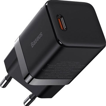 Зарядний пристрій Baseus CCGN010101 мережевий GaN3 Fast Charger Type-C 30W Black CCGN010101 фото
