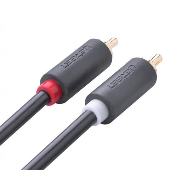Мультимедійний кабель UGREEN 2RCA to 2RCA Audio Cable 2 м Black (AV104) 10518 фото