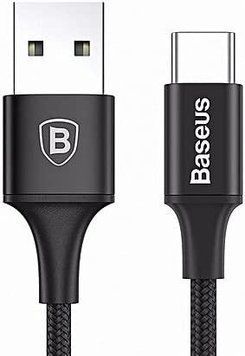 Кабель Baseus Type-C Rapid Series 2A з підсвічуванням 2м Black (CATSU-C01) CATSU-C01 фото