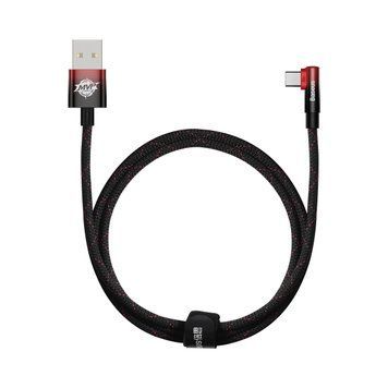 Кабель зарядний Baseus CAVP000420 USB Type A - USB Type C MVP 2 кутовий 100W 5 А 1 м Black/Red (CAVP000420) CAVP000420 фото